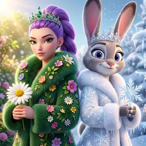 Winter Judy & Spring Rumi