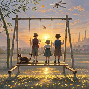 秋千上的黄昏_锦鲤儿
