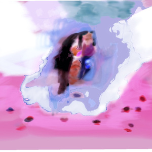 鹃烬偶石眠 彩石如飞蝶