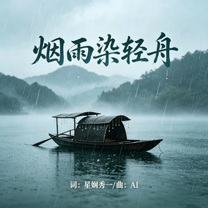 烟雨染轻舟