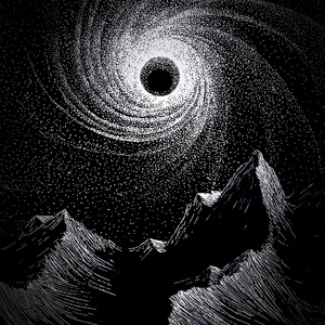 夕阳把山峦染成暖橙色