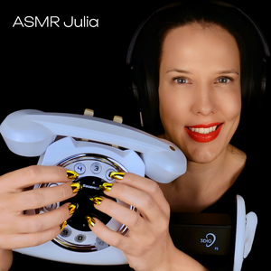 Tapping on a retro phone