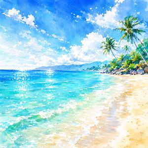 白い砂浜