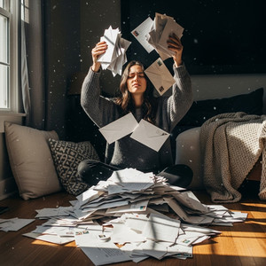 Она сидела на полу