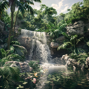 Relaxing Waterfall for Purrrfect Peace