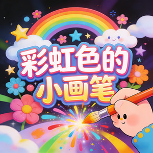 彩虹色的小画笔