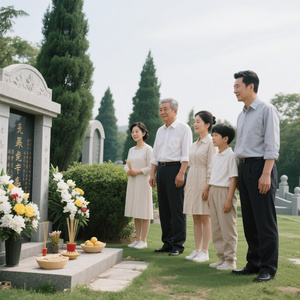 墓前轻吟