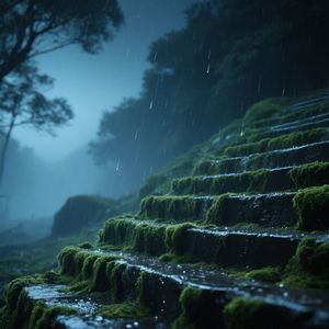 苔阶夜雨
