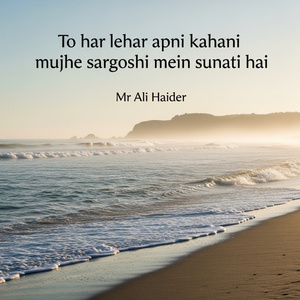 To har lehar apni kahani mujhe sargoshi mein sunati hai
