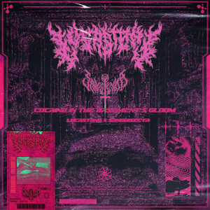 Cocaine in the basement's gloom.