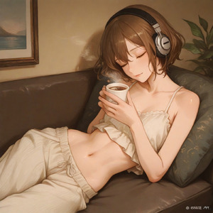 Peaceful Lofi Sax at a Cozy Cafe