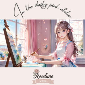 くすみピンクのアトリエで