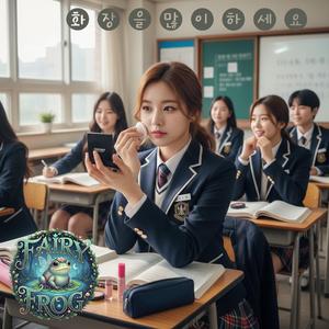 화장을 많이 하세요