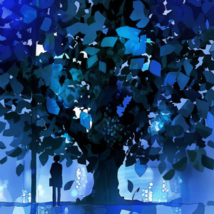 夜のけやき