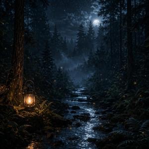 Moonlit pines