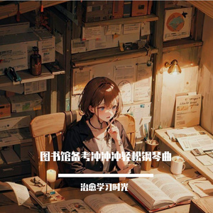 图书馆慢节奏沉浸舒缓钢琴曲