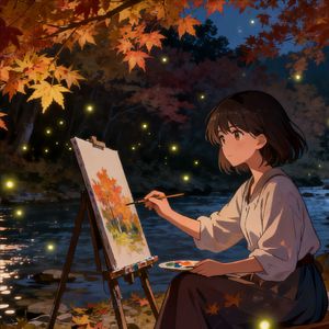 笔下秋风皆似你#AI创作大赛秋意氛围赛季