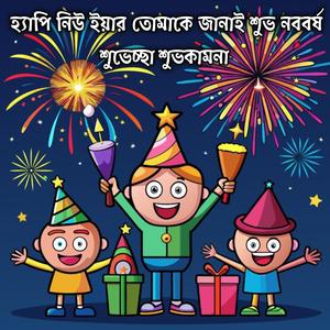 হ্যাপি নিউ ইয়ার তোমাকে জানাই শুভ নববর্ষ শুভেচ্ছা শুভকামনা | Happy New Year Tumake Janai Shubho Noboborsho