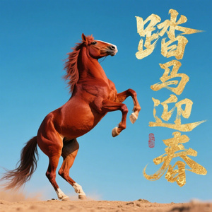 踏马迎春