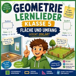 Flächeninhalt berechnen leicht erklärt – Rechtecke Song Klasse 5