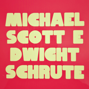 MICHAEL SCOTT E DWIGHT SCHRUTE
