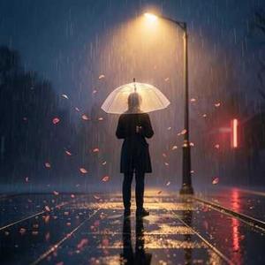 淋雨的人