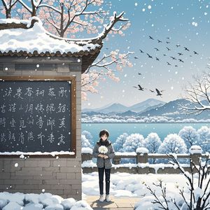 珞珈山的白菊花