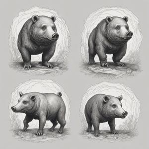 Медведь и Хрюшка by @imaginativemonotones773