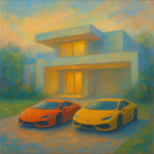 Lamborghinis en la casa