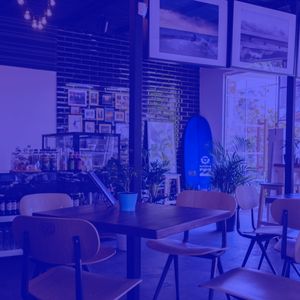 柔和的咖啡店时刻