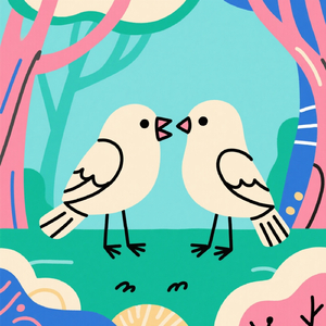 The chatter of little birds