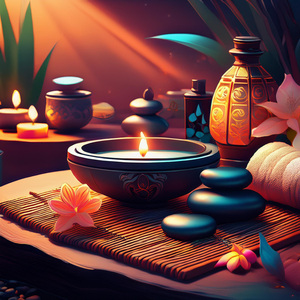 Un Escape De Música De Masaje