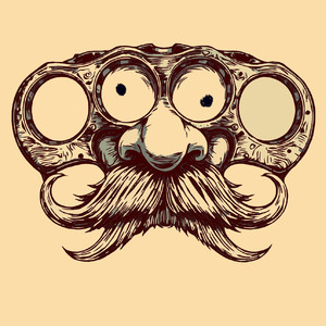 Brass Knuckle Mustache