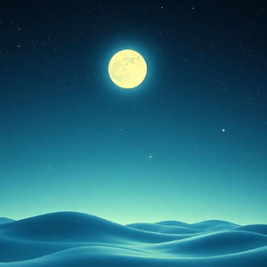 夜の公園、月明かりと眠りのメロディ！