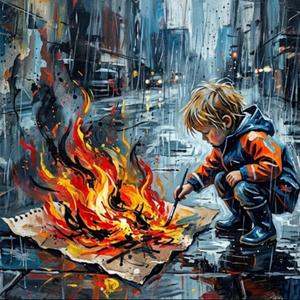 Fire in the rain