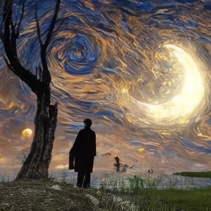 梵高星空转场封面