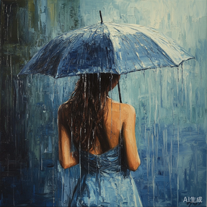 你的背影里下着雨