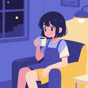 お茶を飲みながら