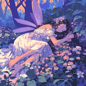 深海里发光水母