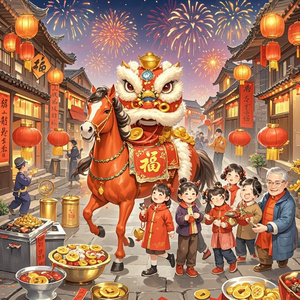 马蹄声声迎福来