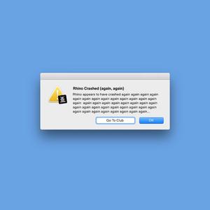 Rhino Crashed (again, again)
