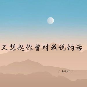 又想起你曾对我说的话