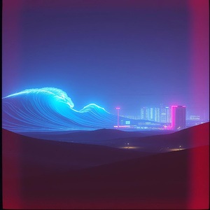 ネオンの残響（雨）