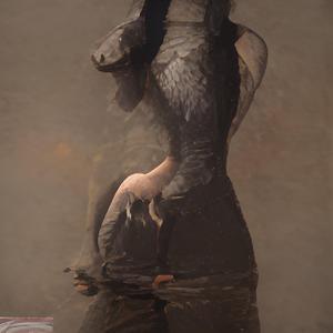 She's left in feelings and thoughts