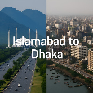 ইসলামাবাদ থেকে ঢাকা