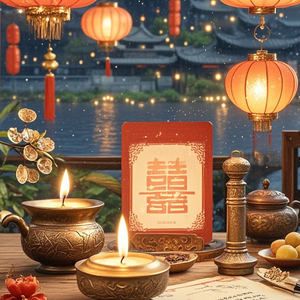 洞房花烛夜，落红已纷飞