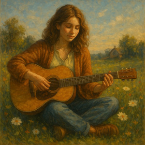 古いギターと手紙