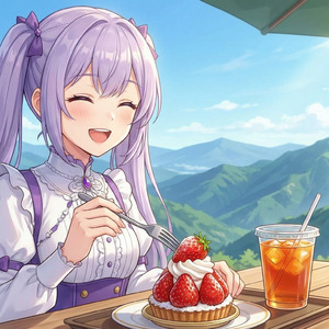 山の上の甘い時間