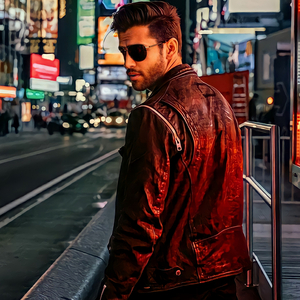 Walking in Times Square