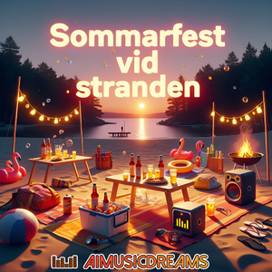 Sommarfest vid stranden